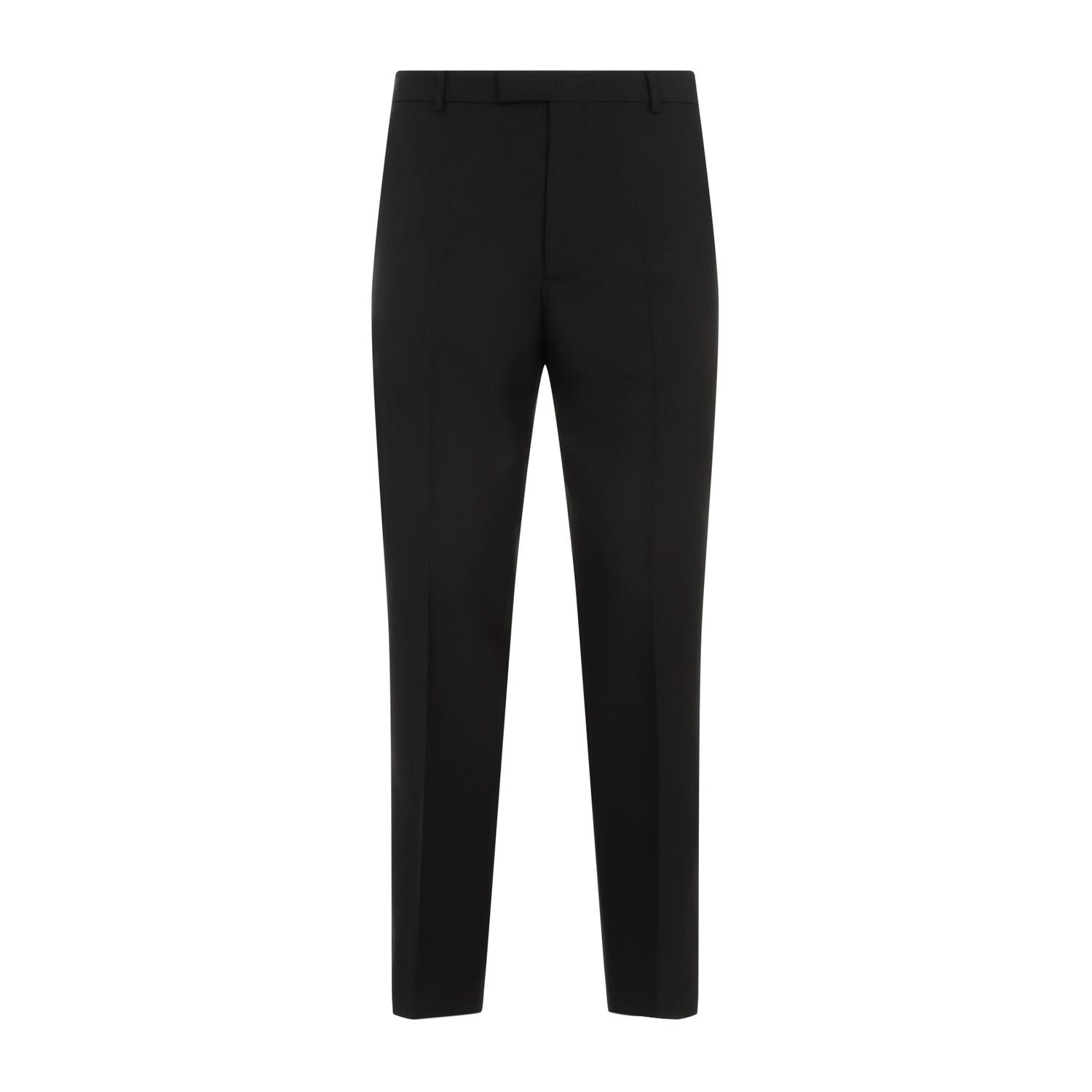 Wool Blend Twill Trousers