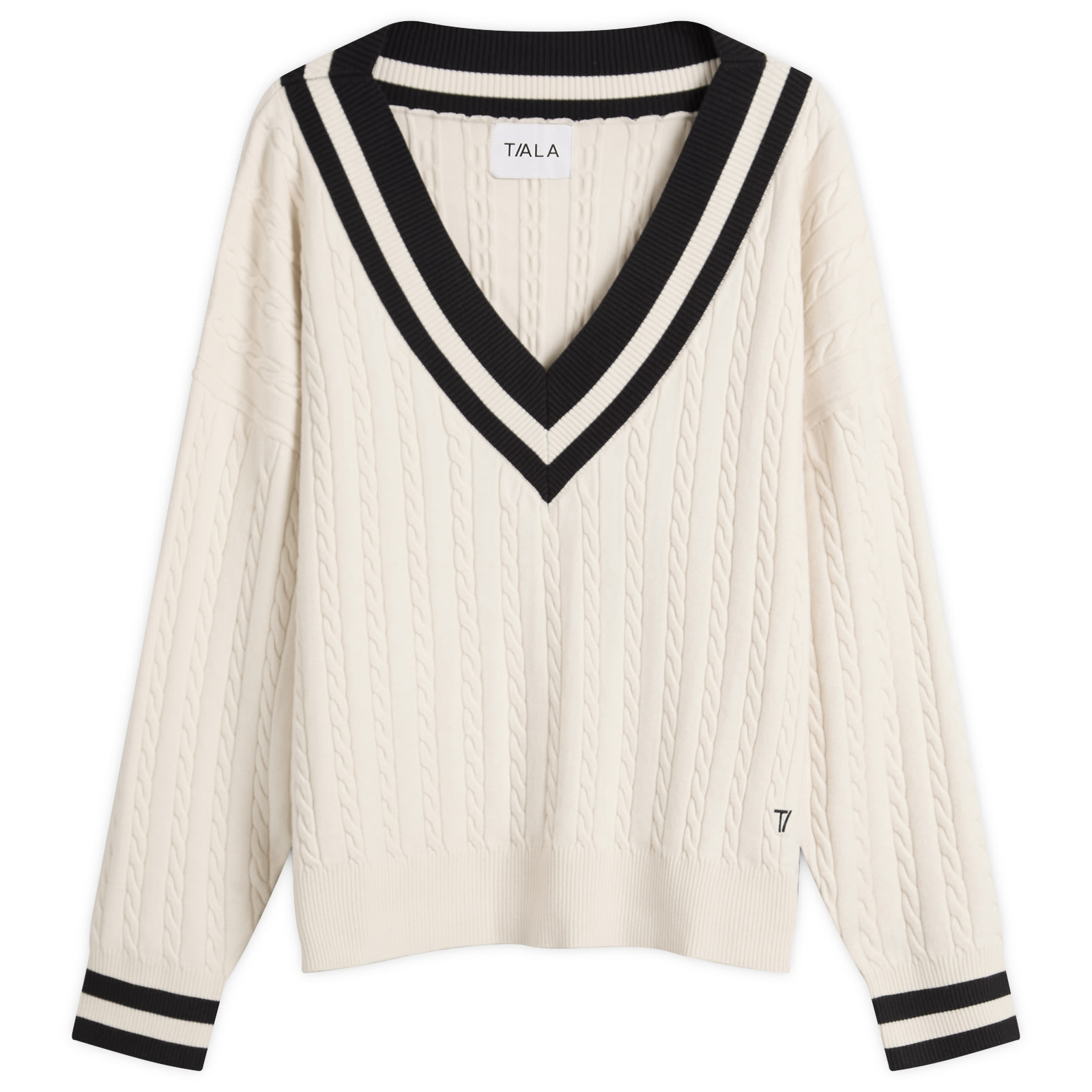 Women's Oversized Cricket Jumper in Ivory