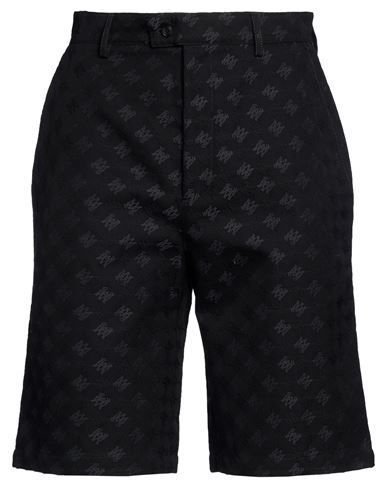 Man Shorts & Bermuda Shorts Black Size 30 Cotton, Virgin Wool