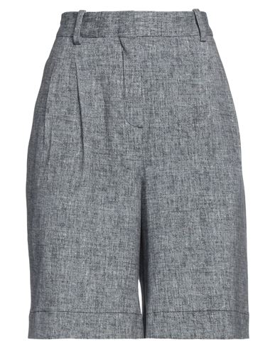 Woman Shorts & Bermuda Shorts Navy Size 10 Cotton, Elastane