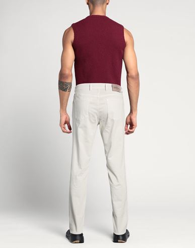 Man Jeans Light grey Size 34 Cotton, Polyester, Elastane