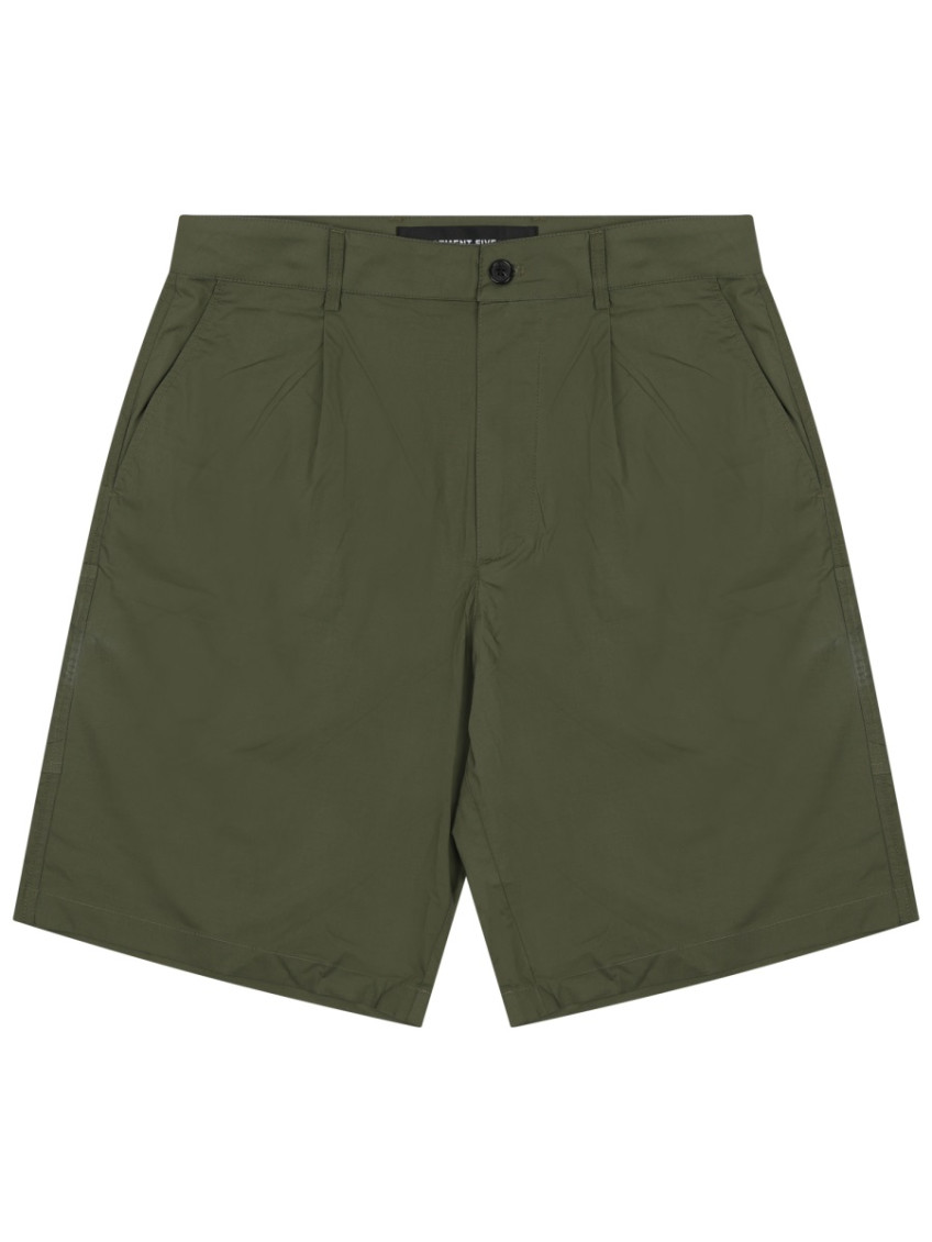 Olive Regular Solid Shorts