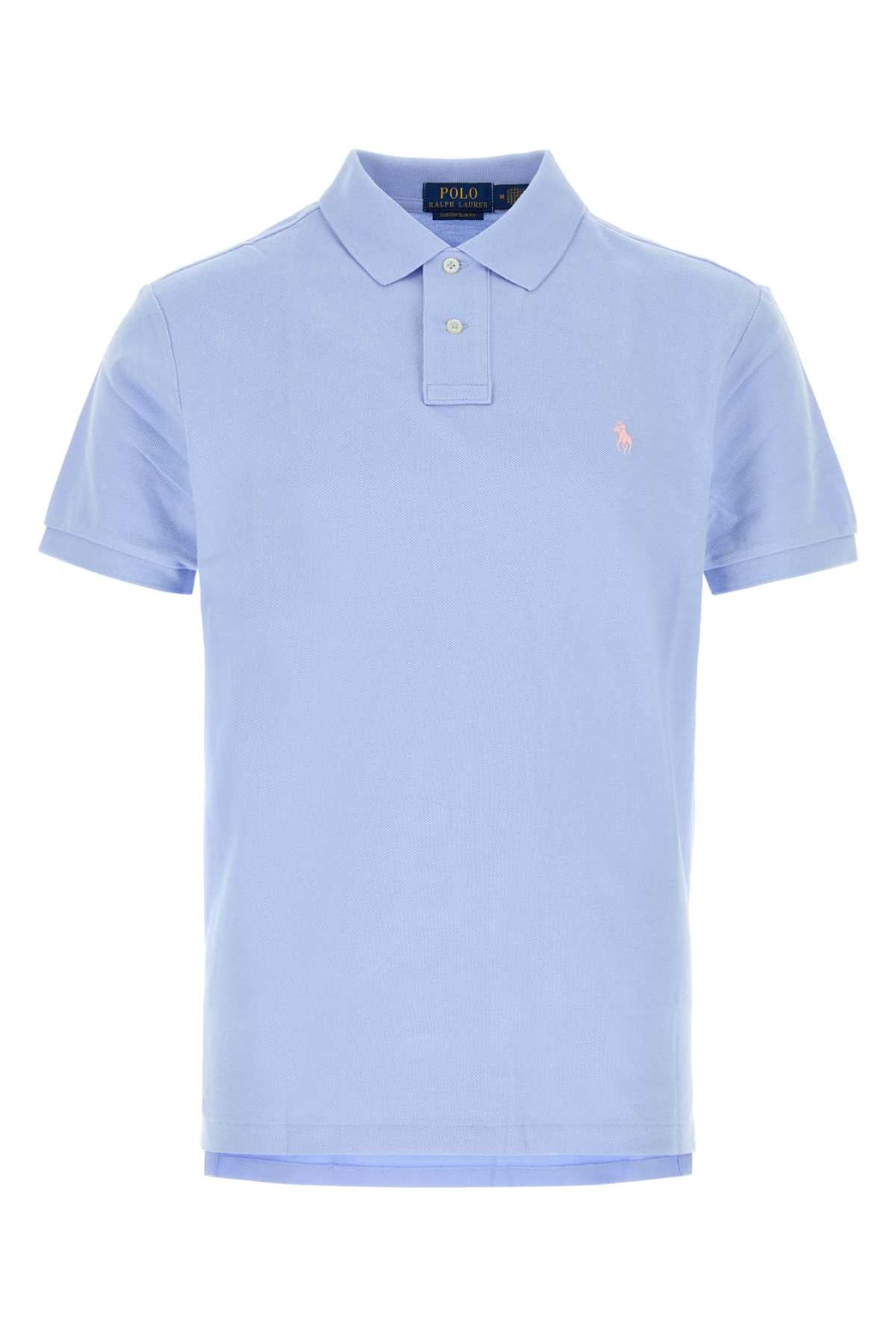 Cotton Polo Shirt — Blue