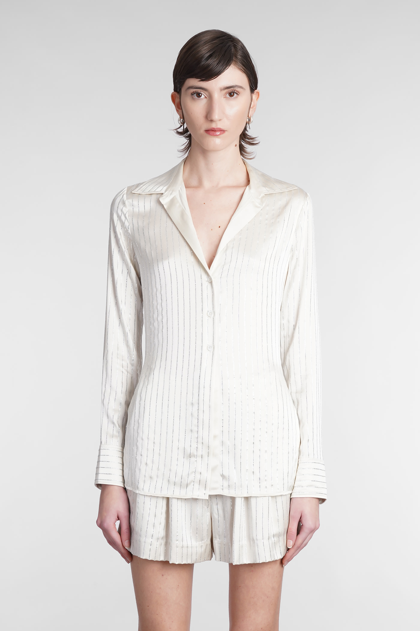 Shirt In Beige Silk