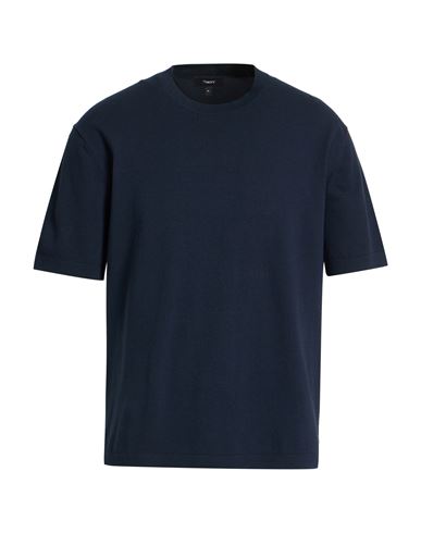 Man Sweater Midnight blue Size M Cotton, Polyester