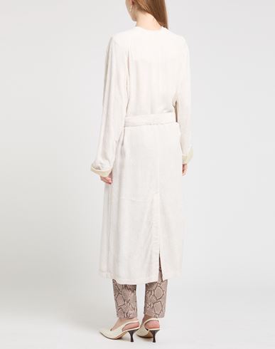 Crème Woman Overcoat & Trench Coat White Size 2 Viscose