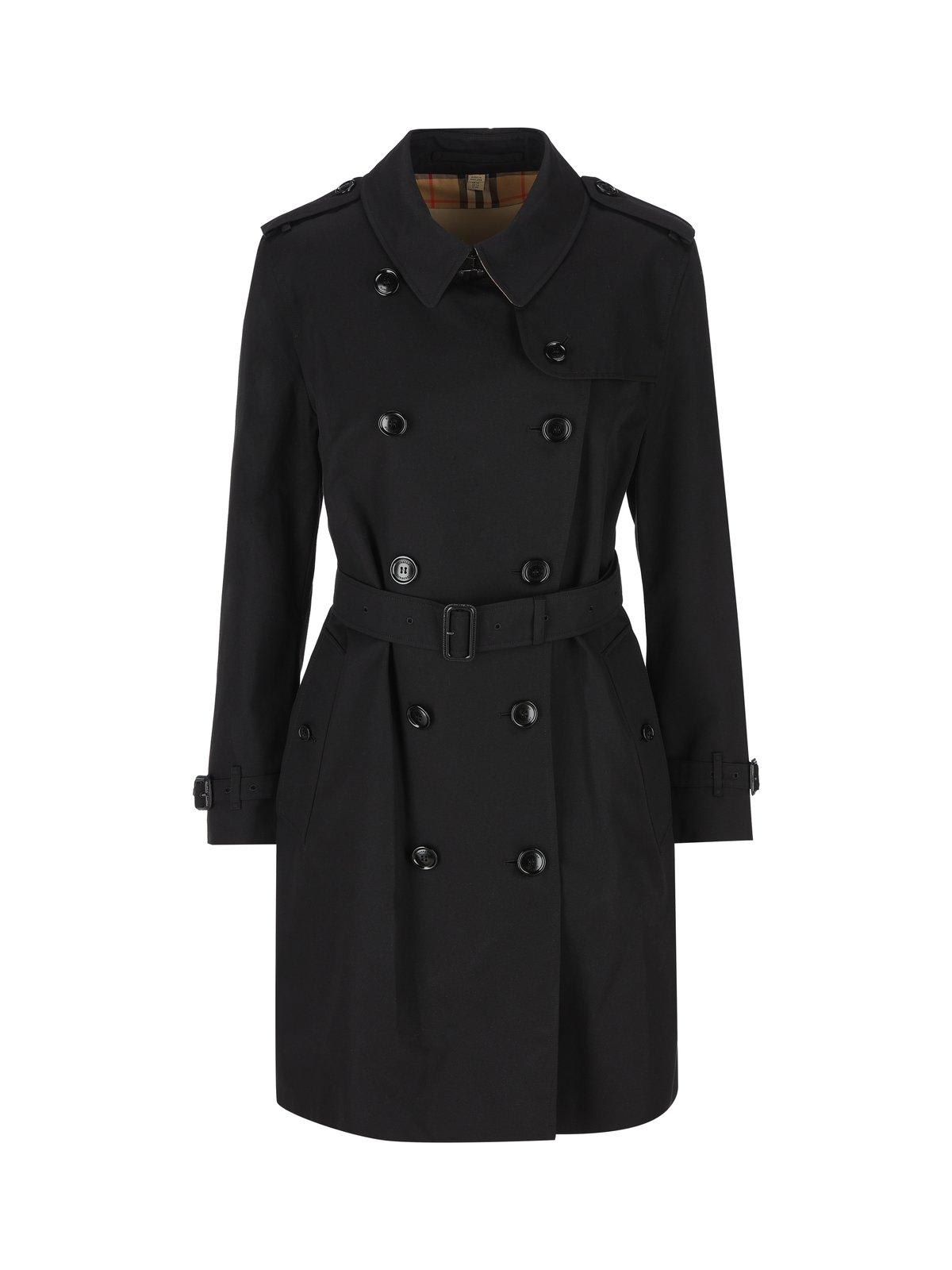 Double Breasted Belted Trench Coat