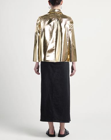 Woman Jacket Gold Size 10 Polyurethane, Viscose