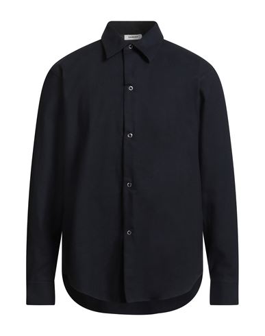 Man Shirt Midnight blue Size S Cotton
