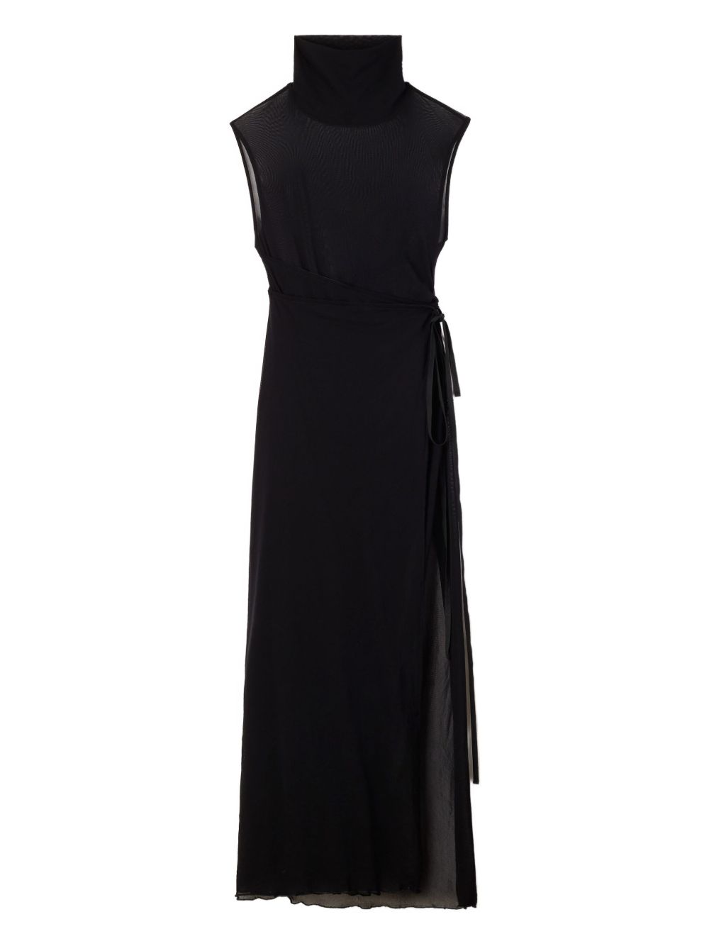 Sunnei high-neck maxi dress - Black