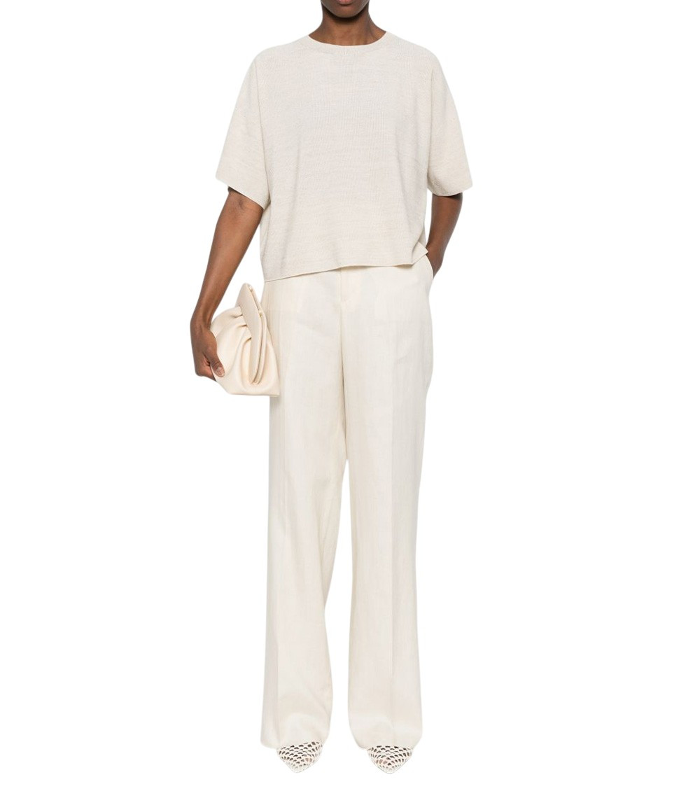 Fabiana Filippi - short sleeve top relaxed fit shimmer