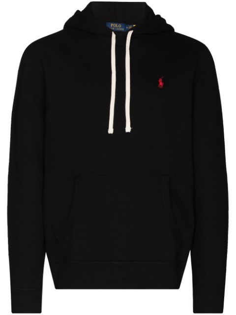 Embroidered logo hooded sweatshirt