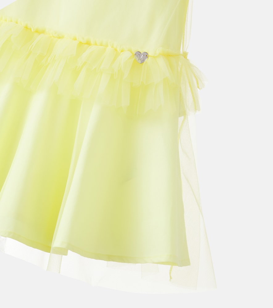 Ruffled tulle dress