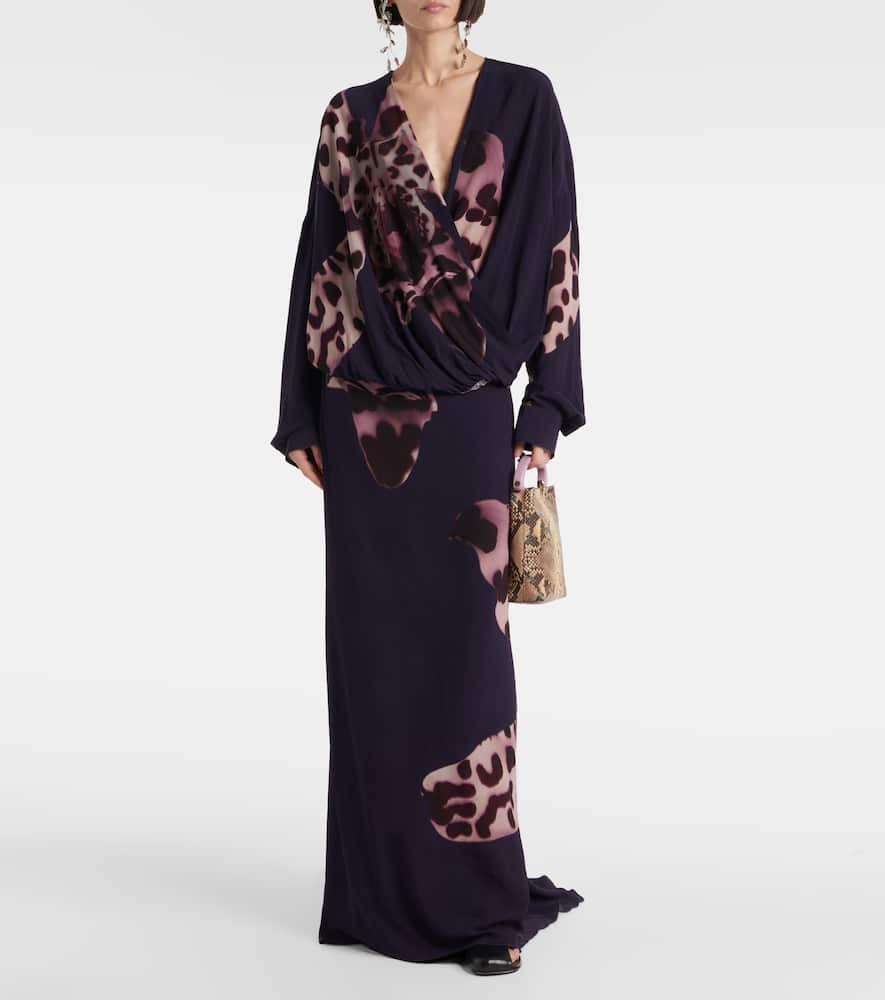 Printed maxi skirt