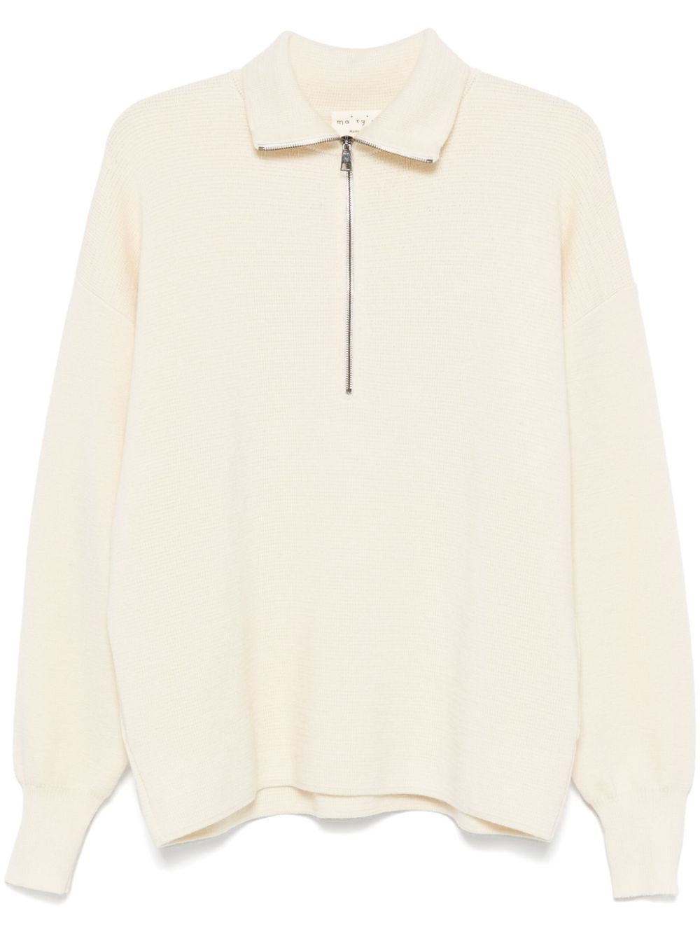 Zip sweater - White