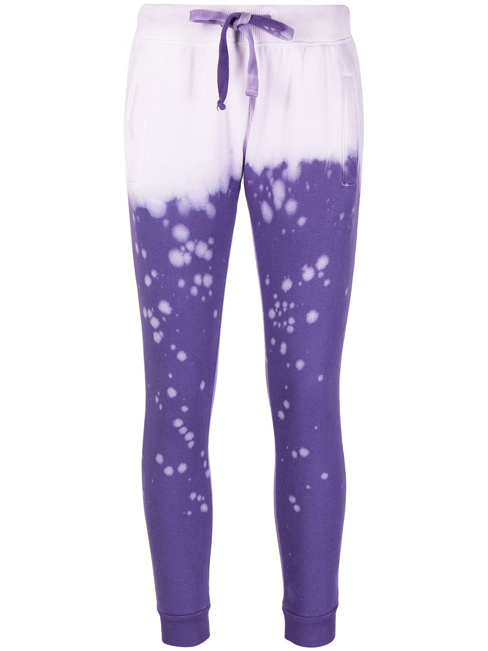 Crush acid-wash trackpants - Purple