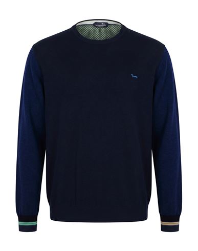 Man Sweater Midnight blue Size 4XL Cotton, Polyamide, Viscose, Wool
