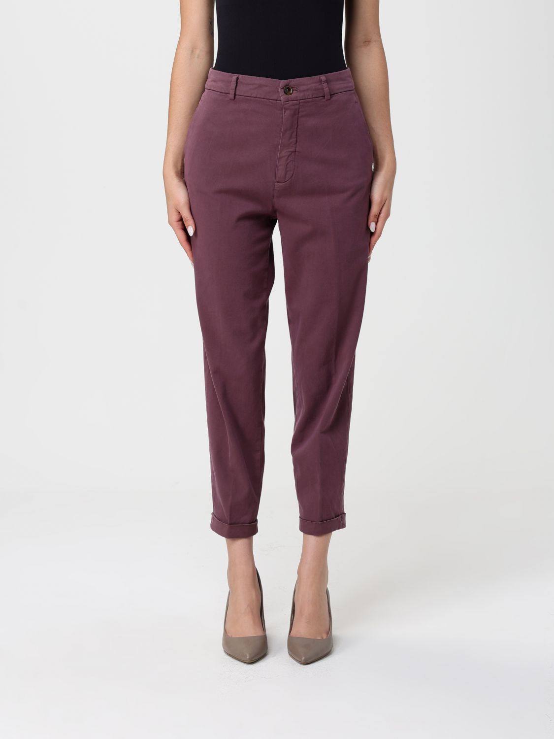 Pants Woman color Plum