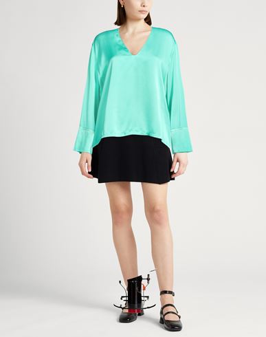 Forte_forte Woman Top Turquoise Size 3 Silk, Elastane