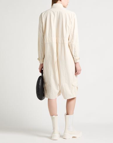 Woman Playsuit Ivory Size 0 Cotton, Cow leather