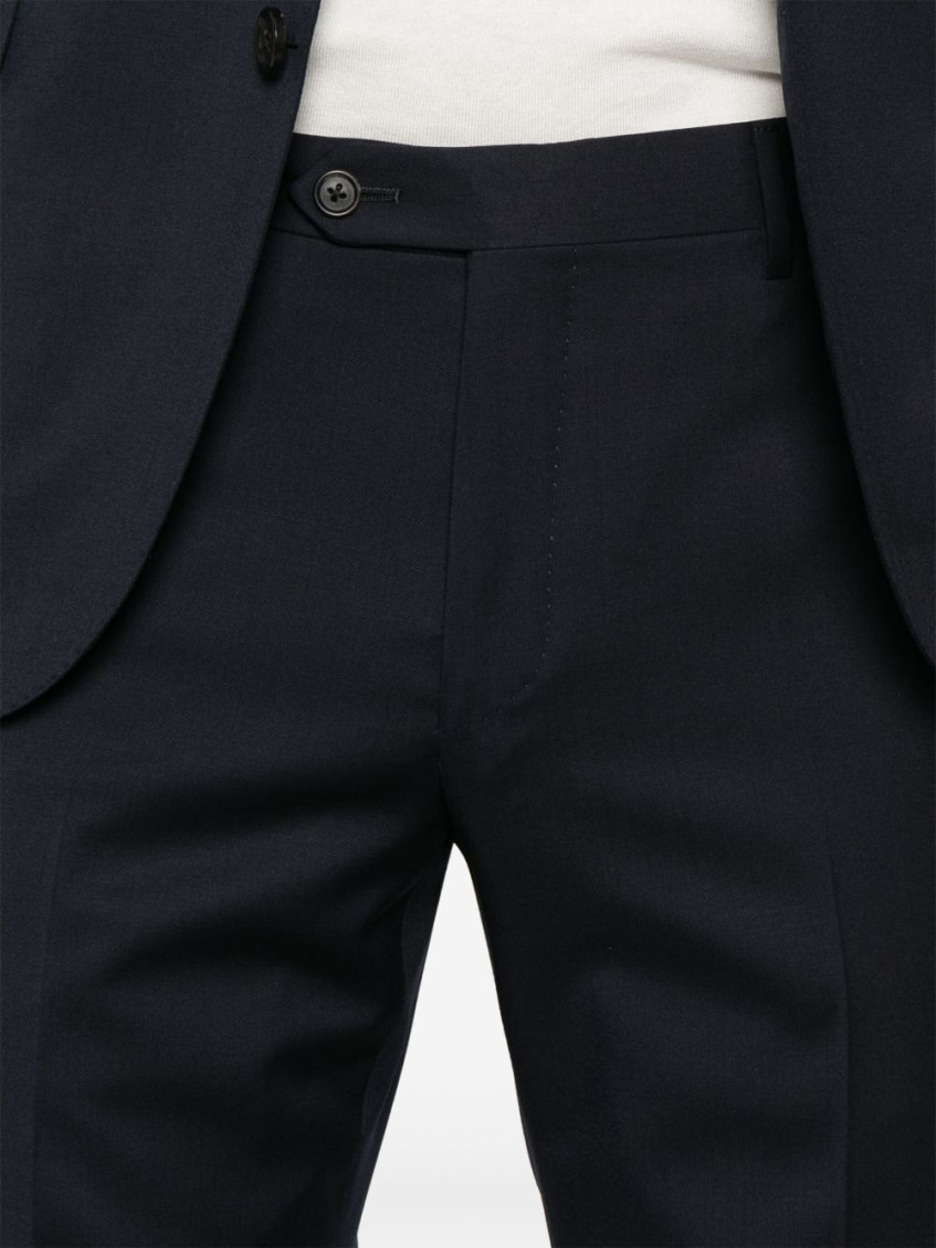 Navy Blue Single Breasted Suit
