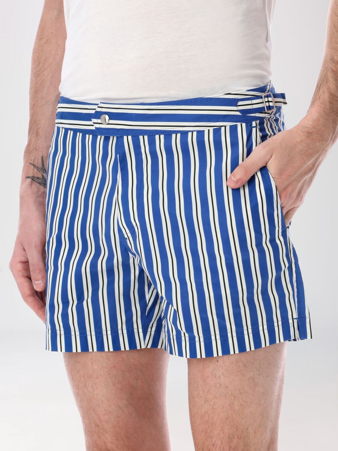 Swimsuit Men color Blue
