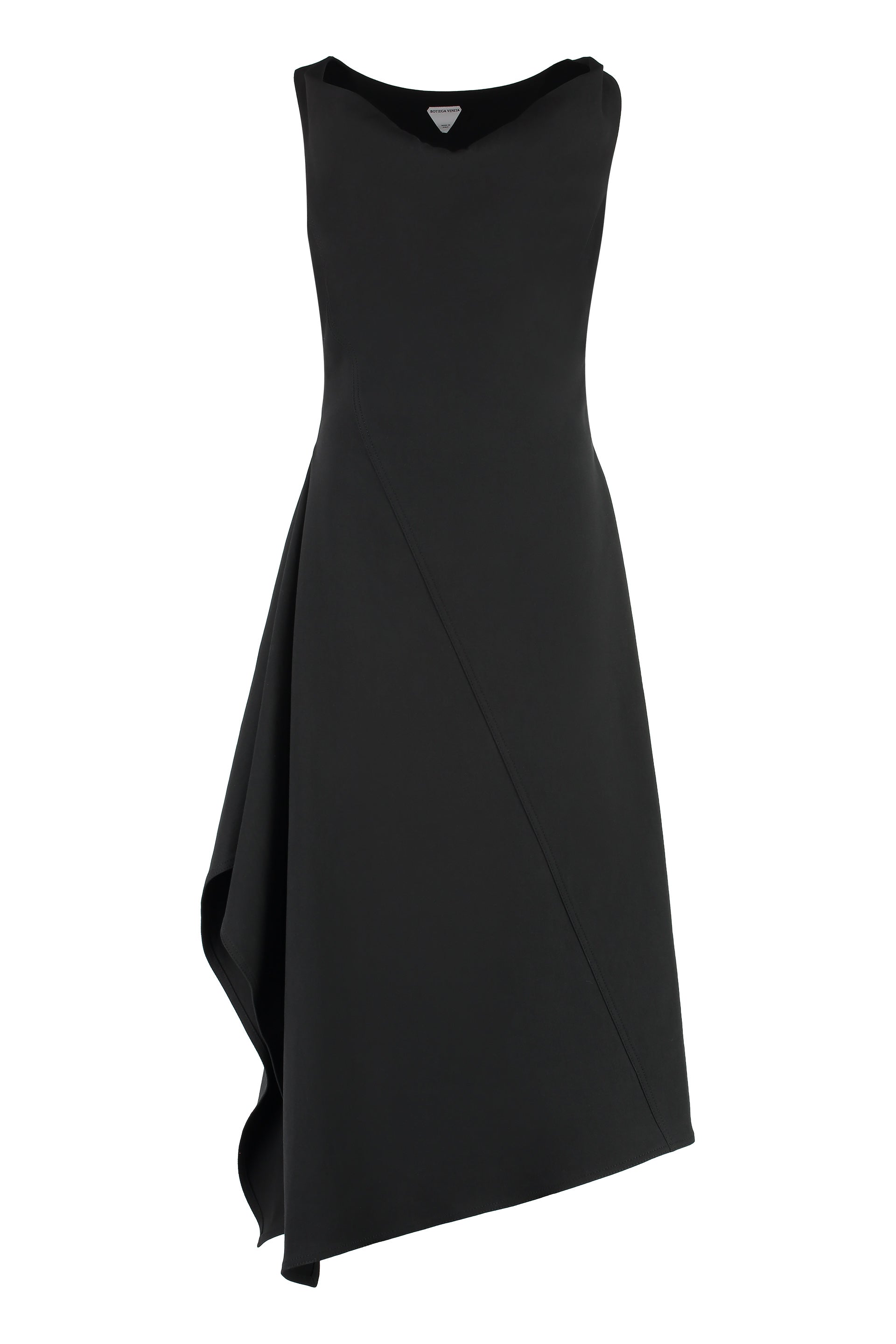 Chic Cotton Mini Dress with Side Slit