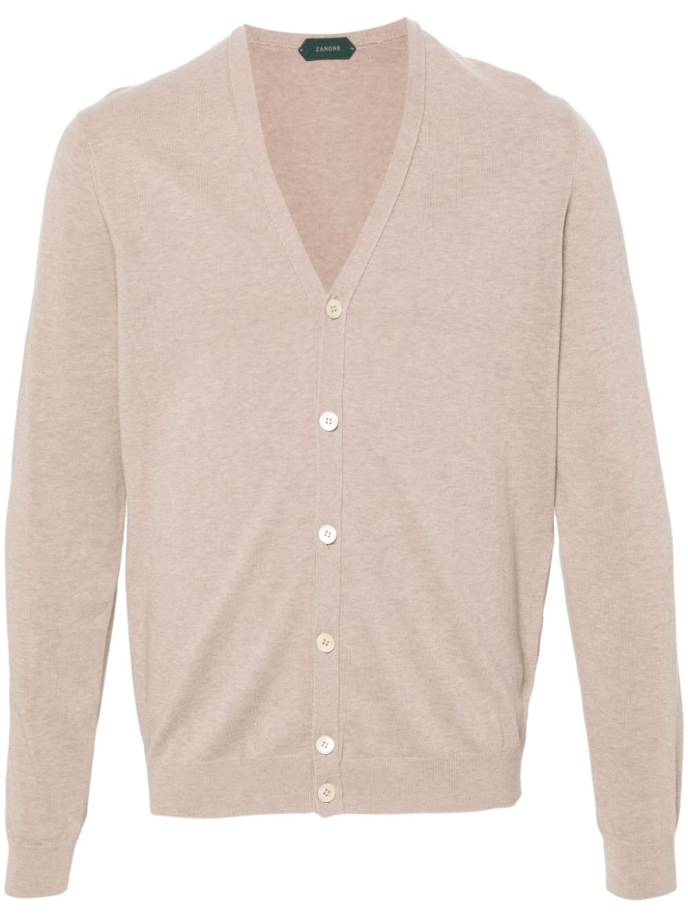 Button-up cotton cardigan - White