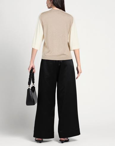 Woman Sweater Taupe Size 8 Silk, Cashmere