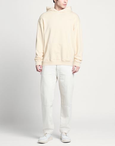Forét Man Sweatshirt Ivory Size L Organic cotton