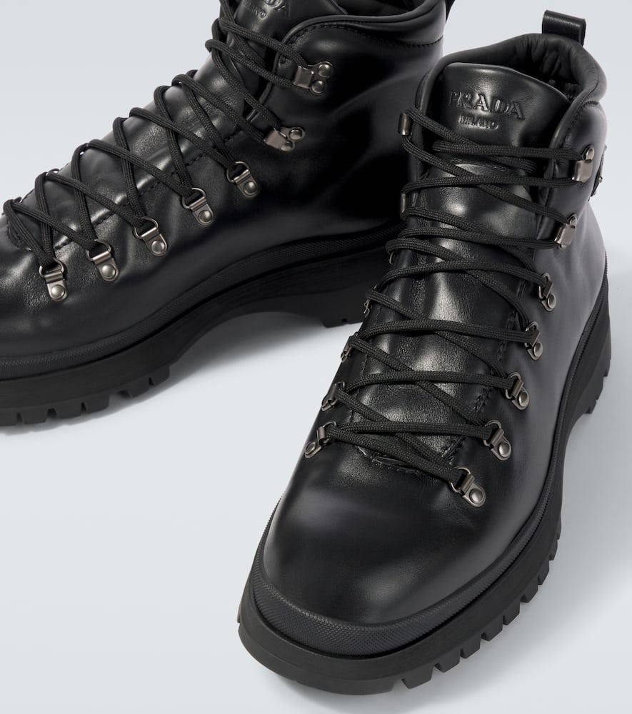 Brixxen leather lace-up boots