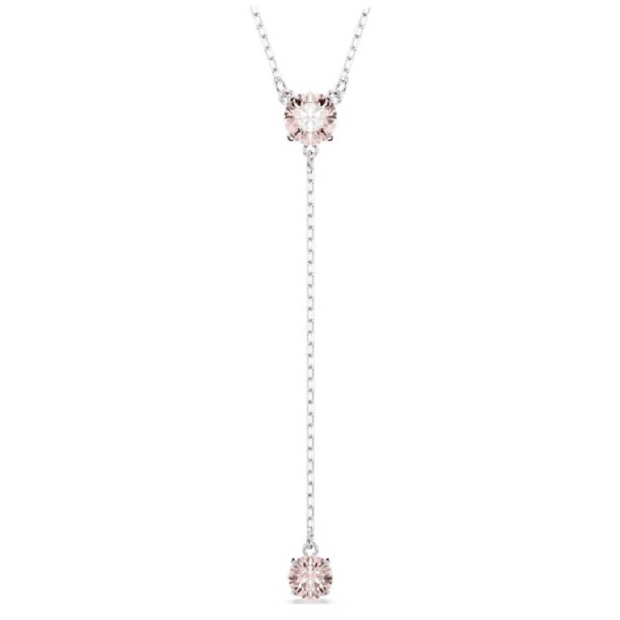 Attract Round-Cut Crystal Y Necklace