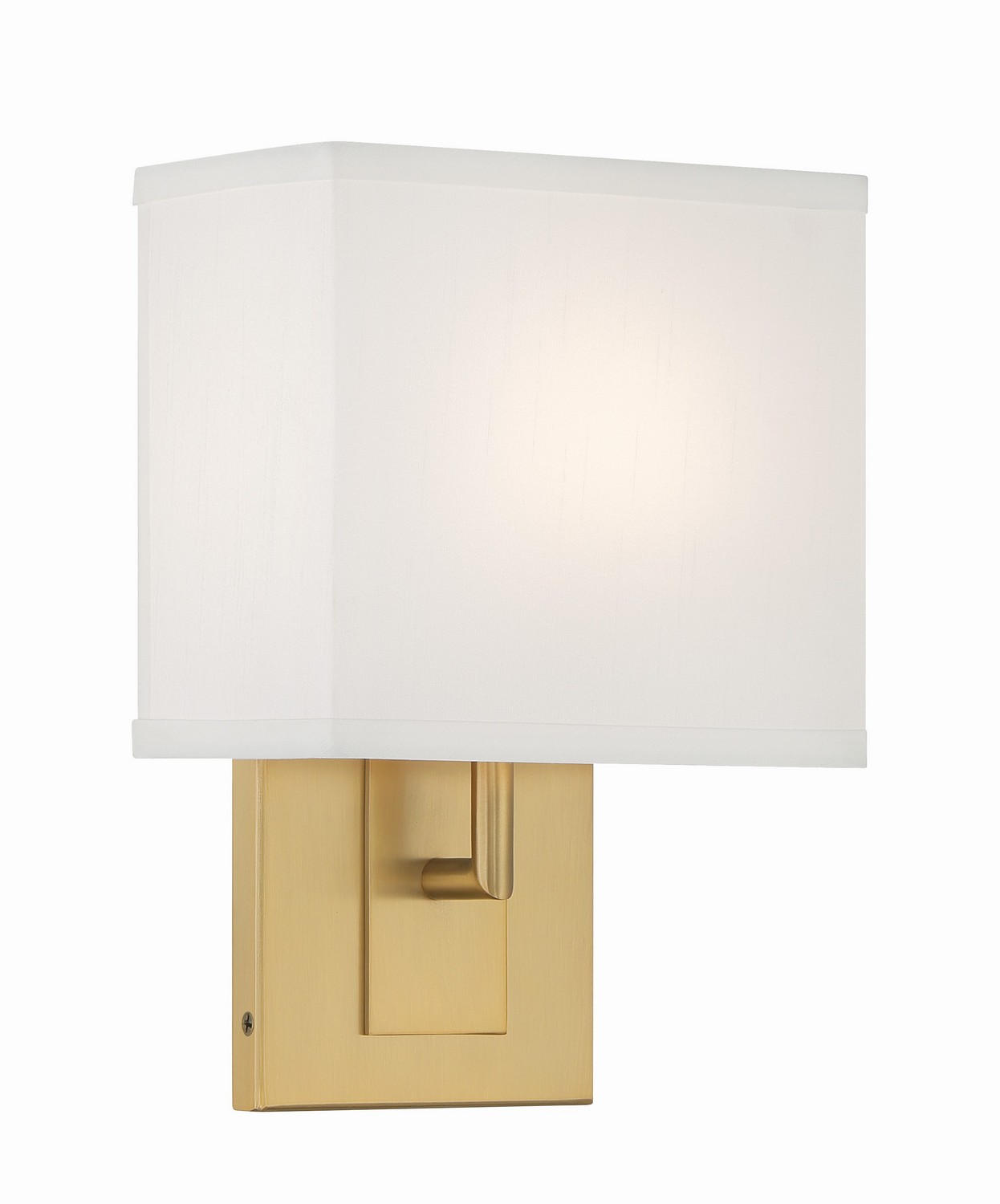 Vibrant Gold One Light Wall Sconce from the Brent Collection