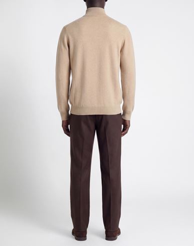 Man Turtleneck Beige Size 40 Cashmere