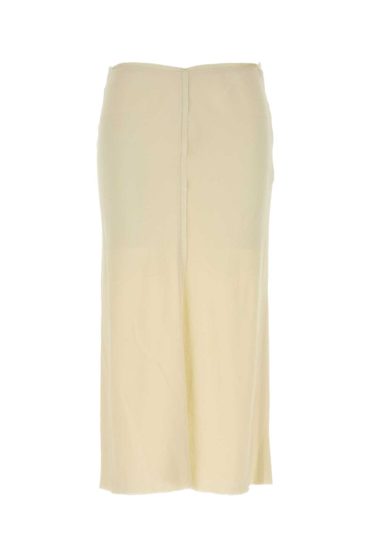Ami Paris - stretch viscose skirt featuring back slit