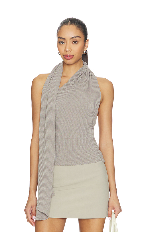 Kimberly Taylor Adri Knit Top in Beige. L. Also in M