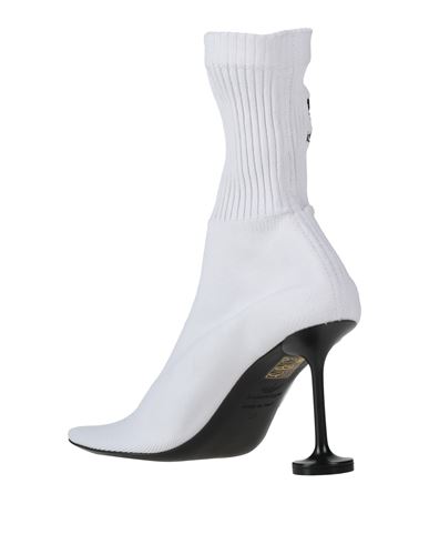 Woman Ankle boots White Size 11 Textile fibers
