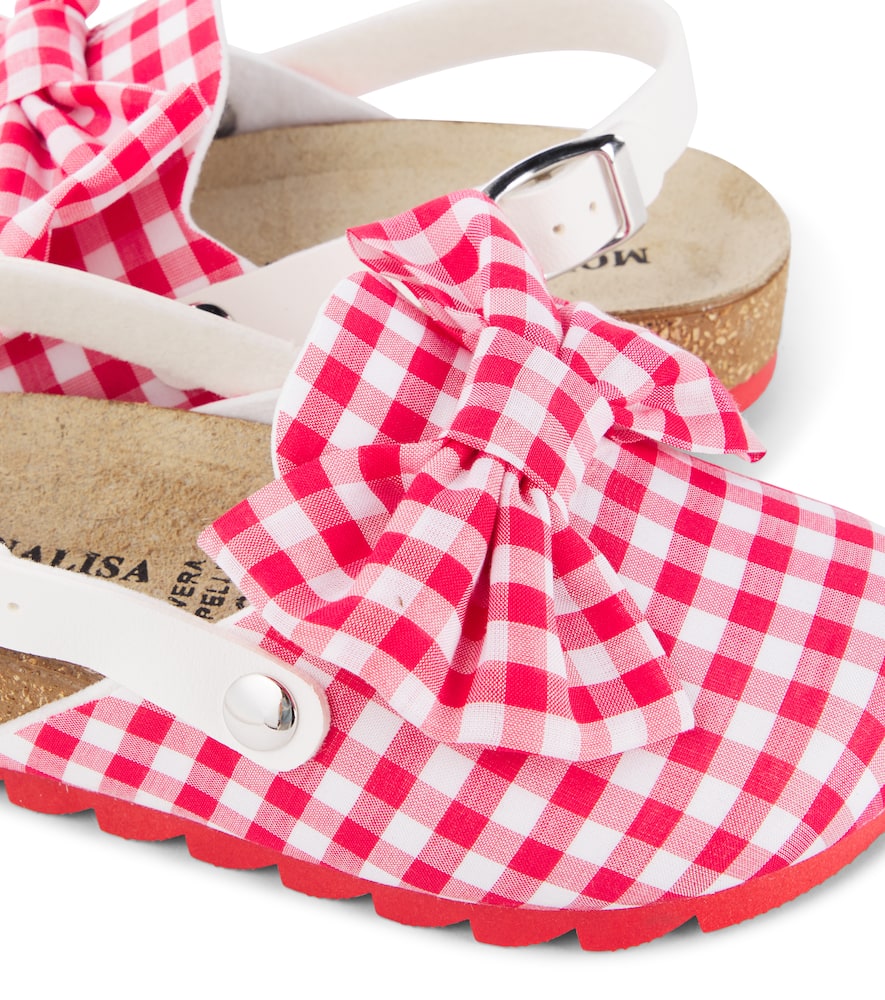 Monnalisa Gingham clogs
