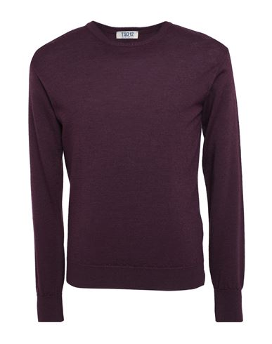 Man Sweater Purple Size 3XL Merino Wool, Acrylic