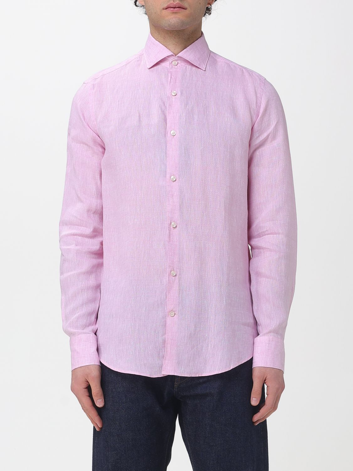 Shirt Men color Pink