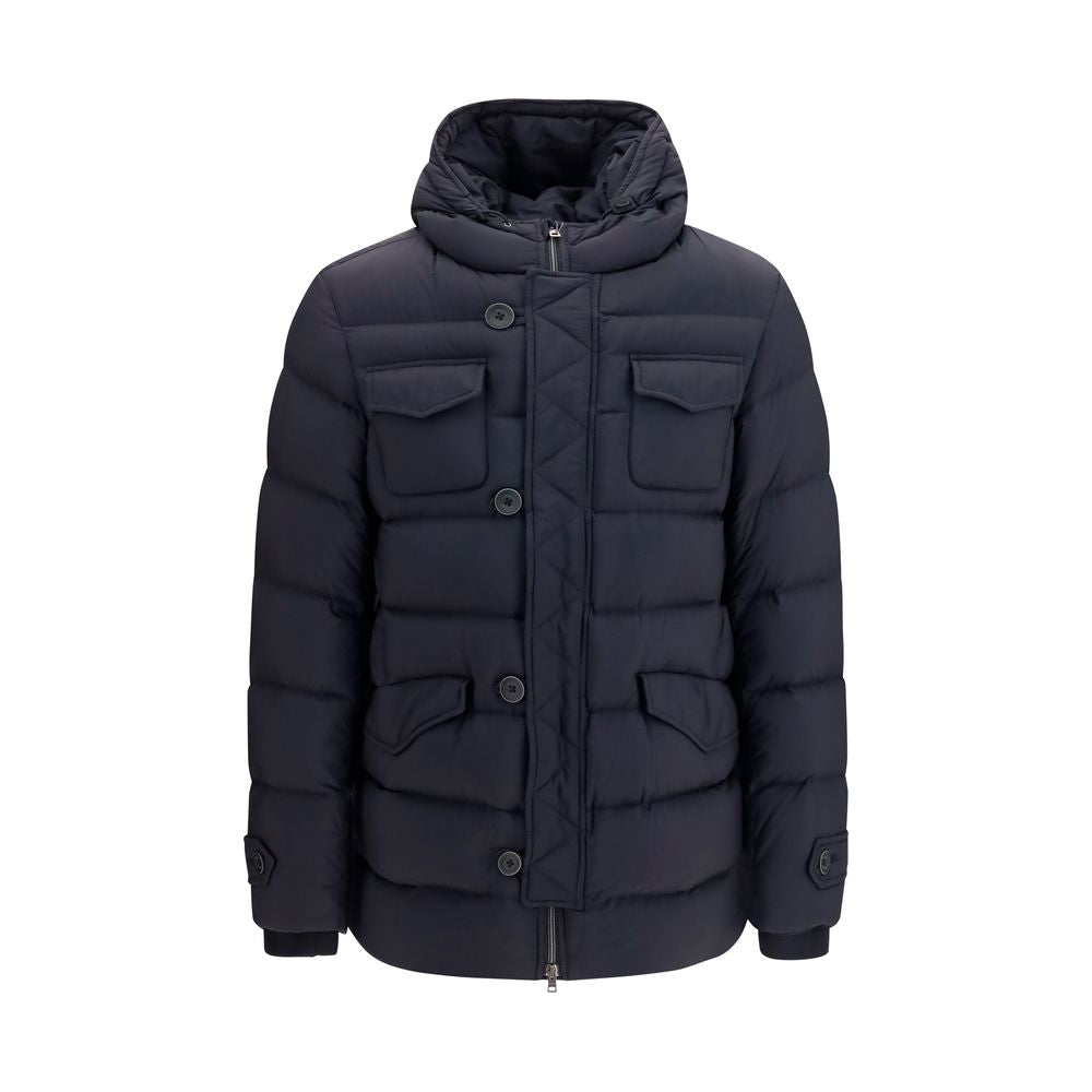 Goose Down Padded Down Jacket — Black