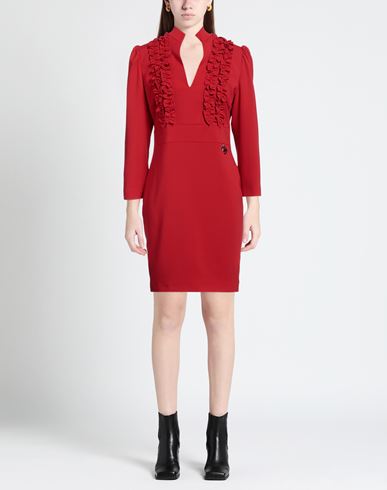 Woman Mini dress Red Size XS Polyester, Elastane