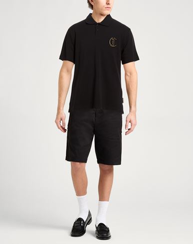 Man Polo shirt Black Size L Cotton