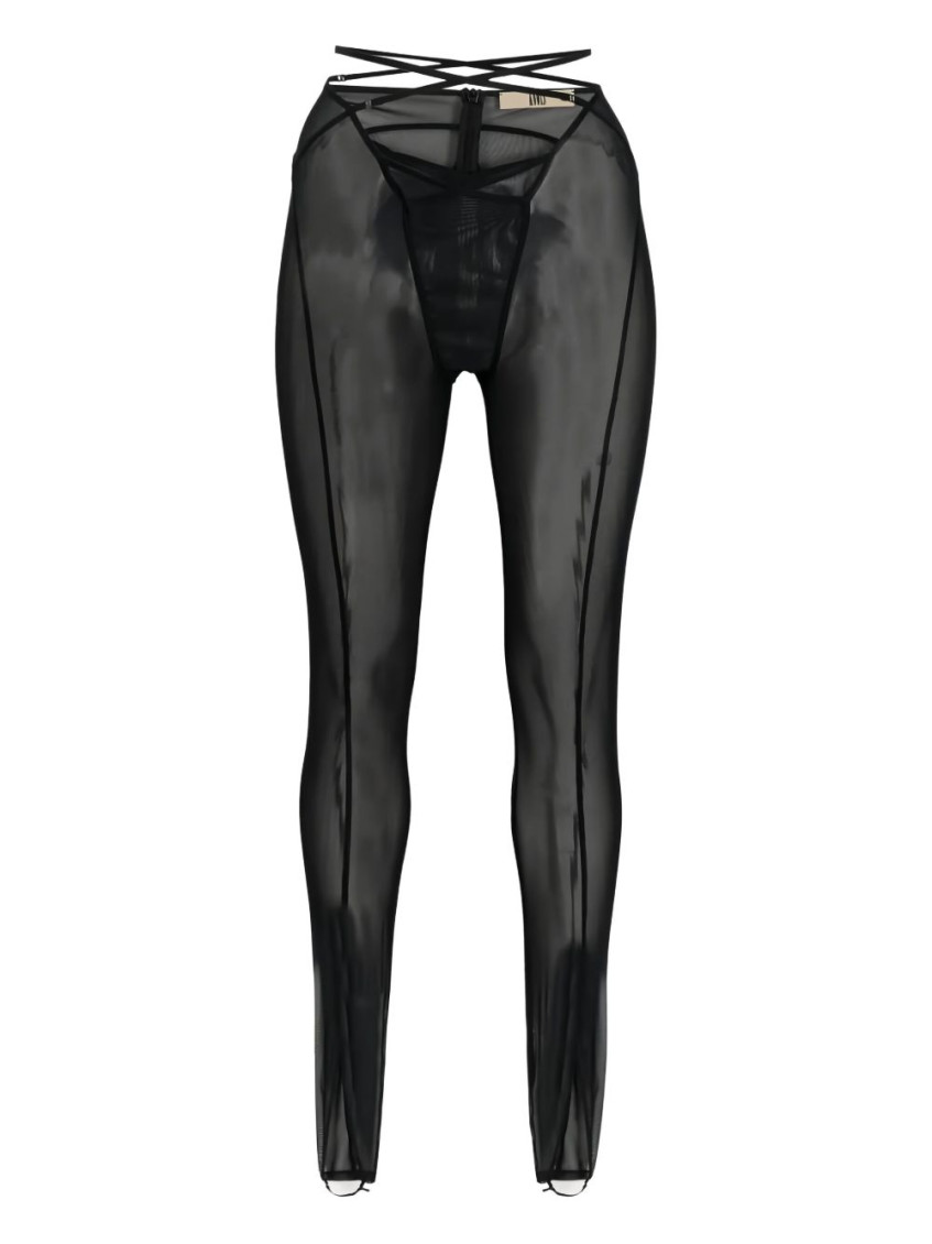 Black Low waist trousers