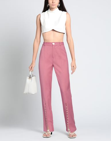 Woman Pants Antique rose Size XS Polyester, Viscose, Tencel, Wool, Elastane