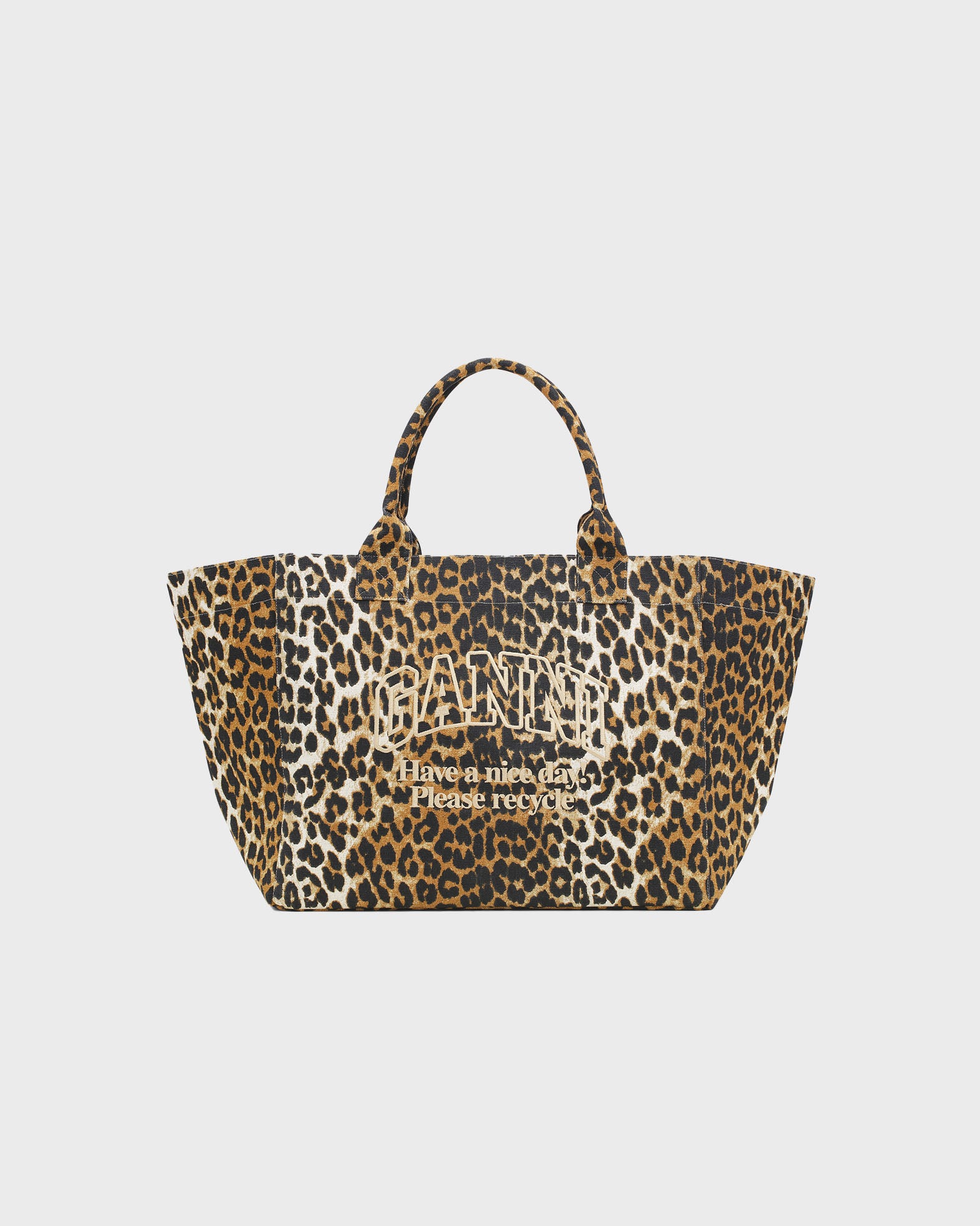 Ganni Bag Shopper XXL Print Leopard ONESIZE