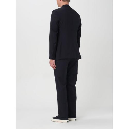 Single-breasted virgin wool suit - Blue