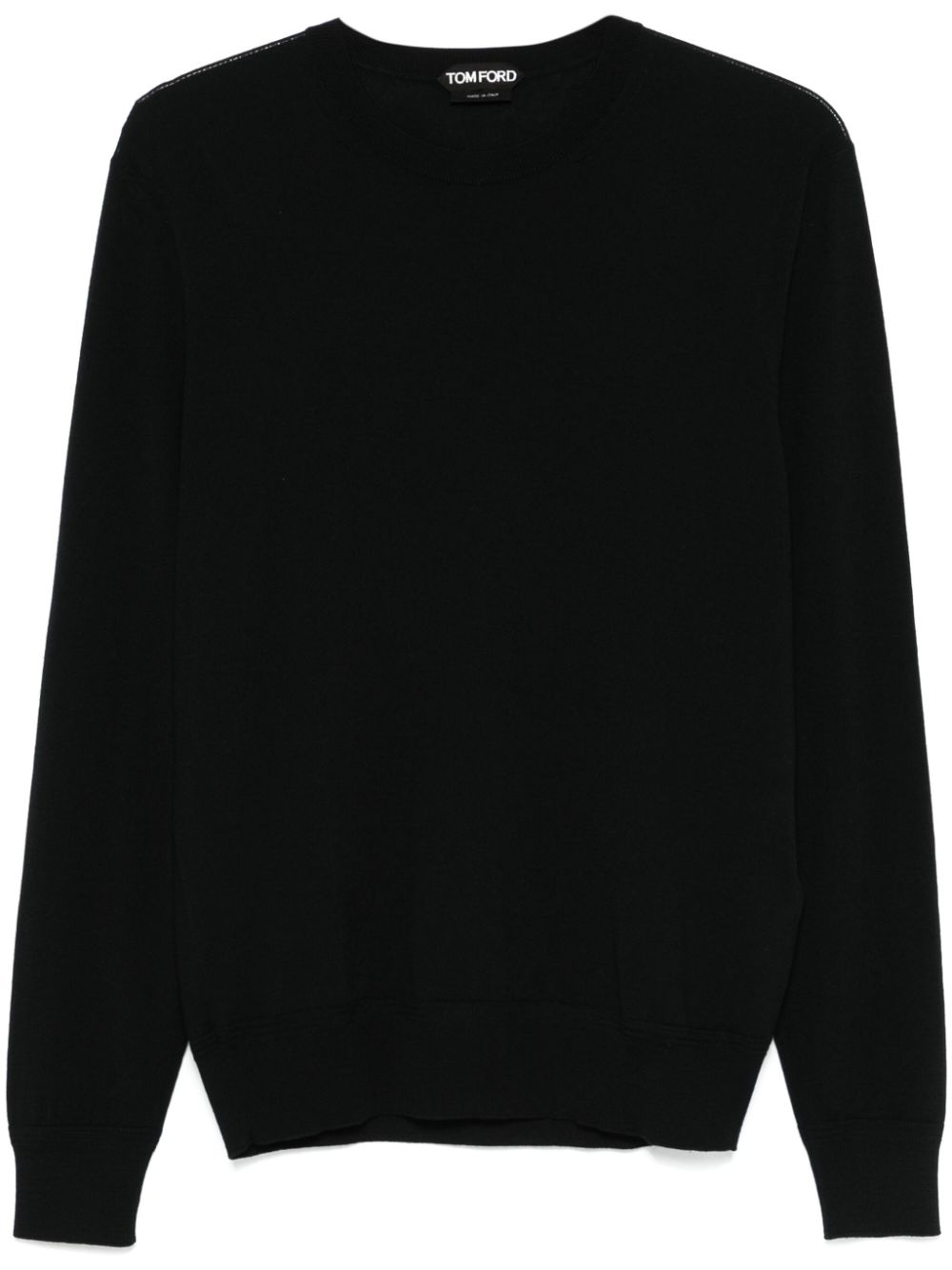 Fine-knit sweater - Black