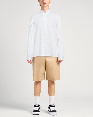 Man Shirt White Size L Cotton