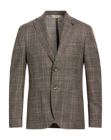 Man Blazer Black Size 36 Virgin Wool, Silk, Linen